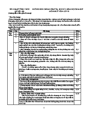 Đáp án đề kiểm tra học kì I Ngữ văn lớp 10 - Mã đề 484 - Năm học 2016-2017 - Sở GD & ĐT Vĩnh Phúc